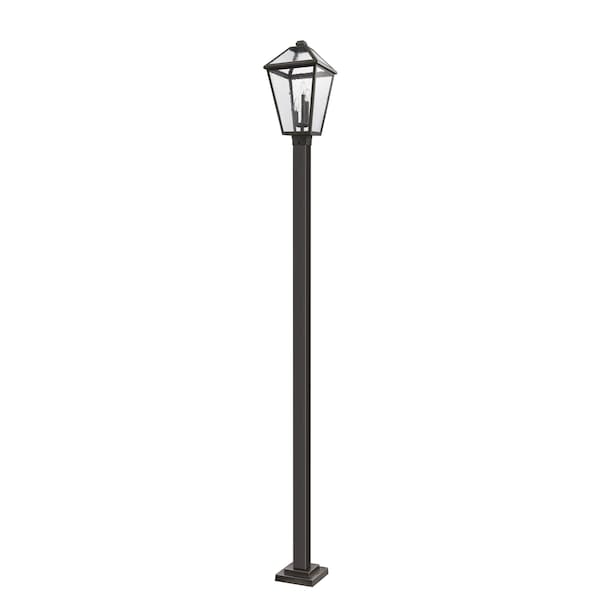 Z-Lite Talbot 3 Light Outdoor Post Mounted Fixture, Oil Rubbed Bronze And Seedy 579PHXLS-536P-ORB - main